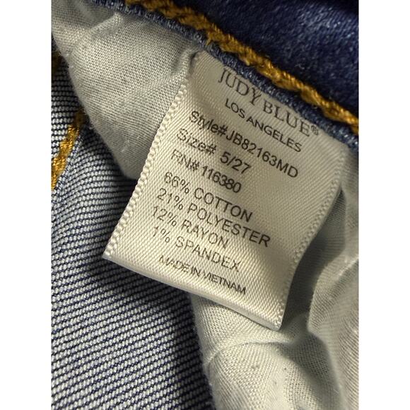 Judy Blue Mid-Rise Trouser Flare Jeans 5/27 - Picture 7 of 12